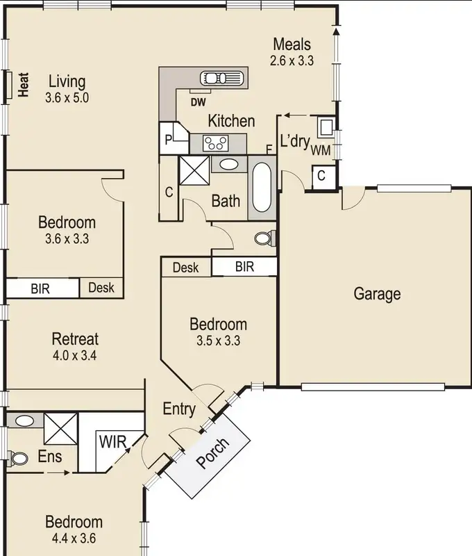 Floorplan of Homely unit listing, 3/137 Railway Avenue, Laverton VIC 3028