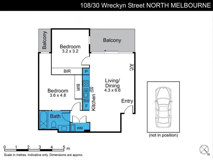 Floorplan of Homely apartment listing, 108/30 Wreckyn Street, North Melbourne VIC 3051