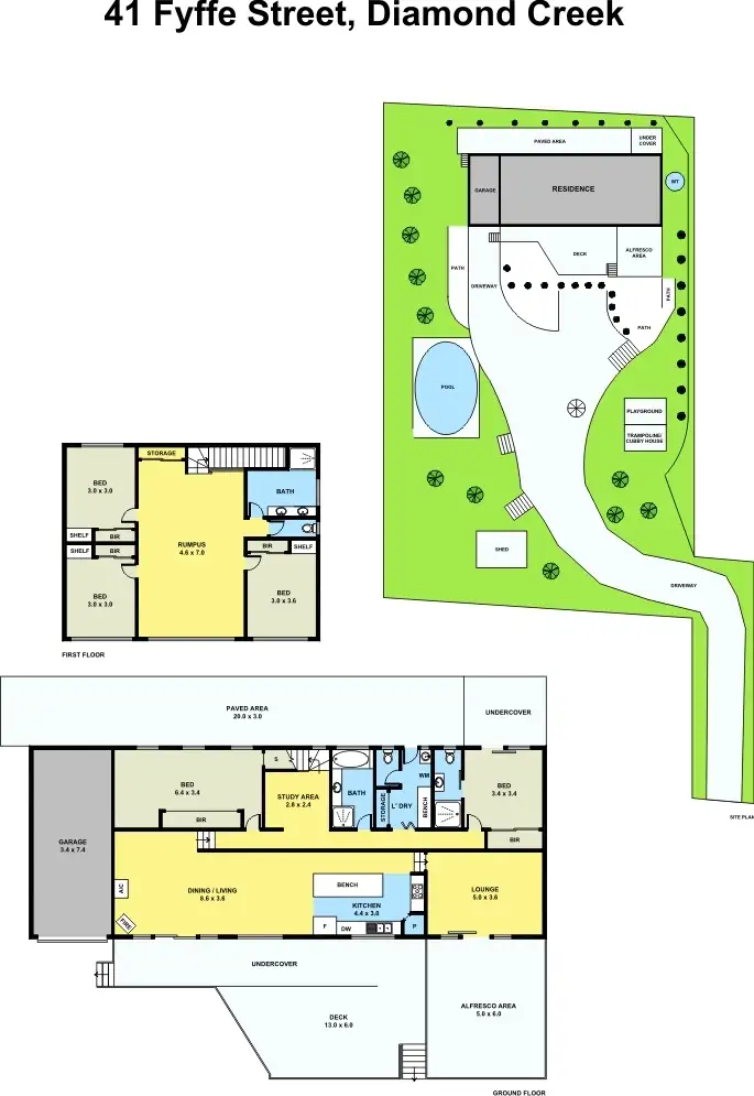 Floorplan of Homely house listing, 41 Fyffe Street, Diamond Creek VIC 3089