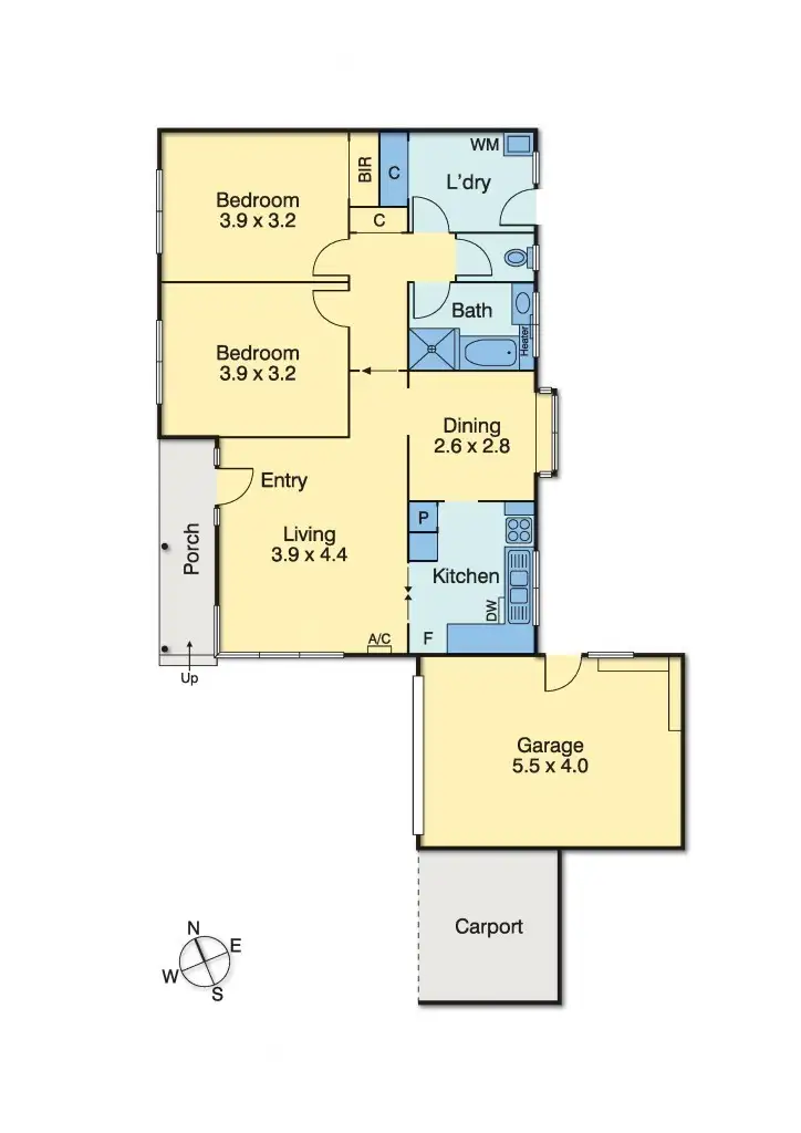 Floorplan of Homely unit listing, 3/49 Van Ness Avenue, Mornington VIC 3931