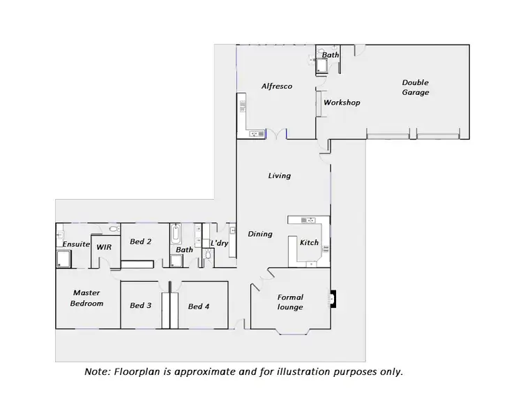 Floorplan of Homely house listing, 535 Irymple Avenue, Irymple VIC 3498
