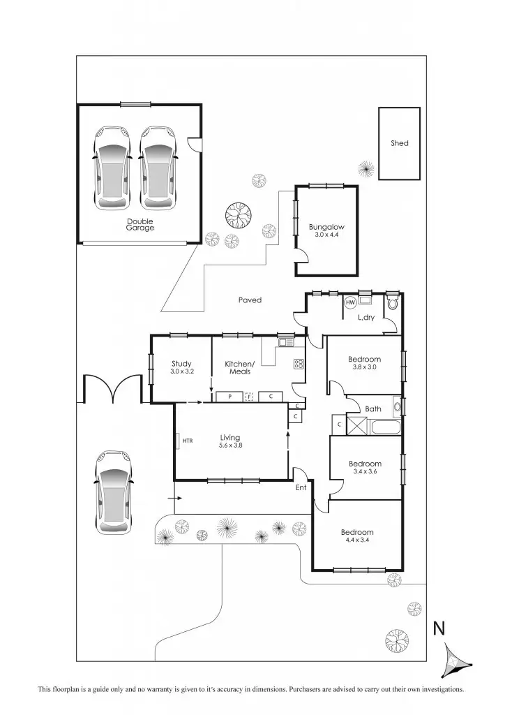 Floorplan of Homely house listing, 57 Evan Street, Parkdale VIC 3195