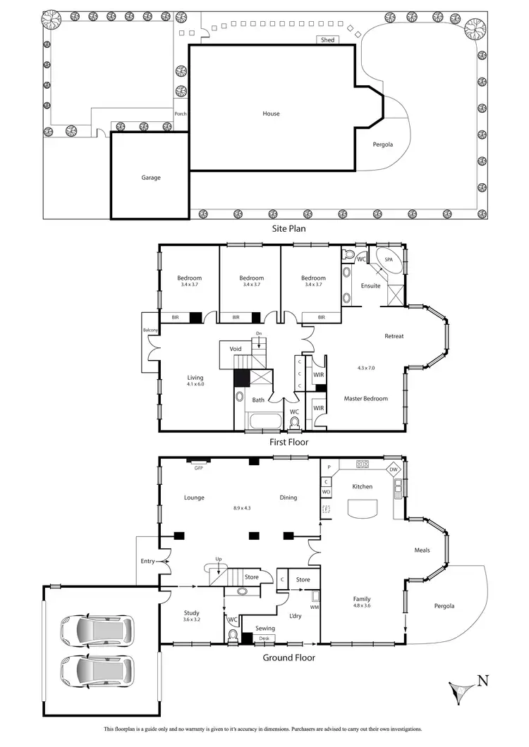 Floorplan of Homely house listing, 23 Arwon Street, Mordialloc VIC 3195