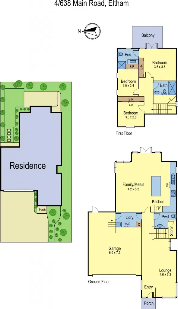 Floorplan of Homely house listing, 4/638 Main Road, Eltham VIC 3095