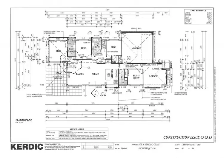 Floorplan of Homely house listing, 15 Hyperno Close, Raceview QLD 4305
