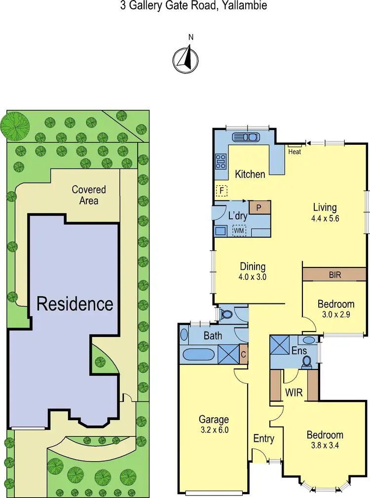 Floorplan of Homely house listing, 3 Gallery Gate Road, Yallambie VIC 3085