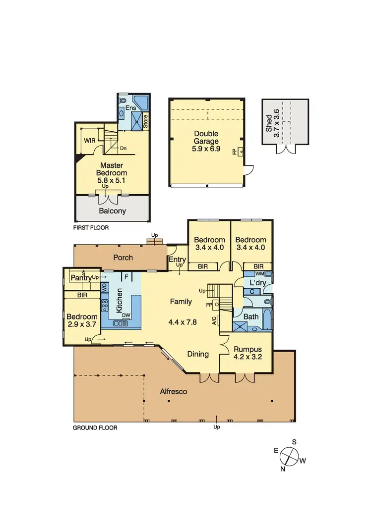 Floorplan of Homely house listing, 32b Sibyl Avenue, Frankston South VIC 3199