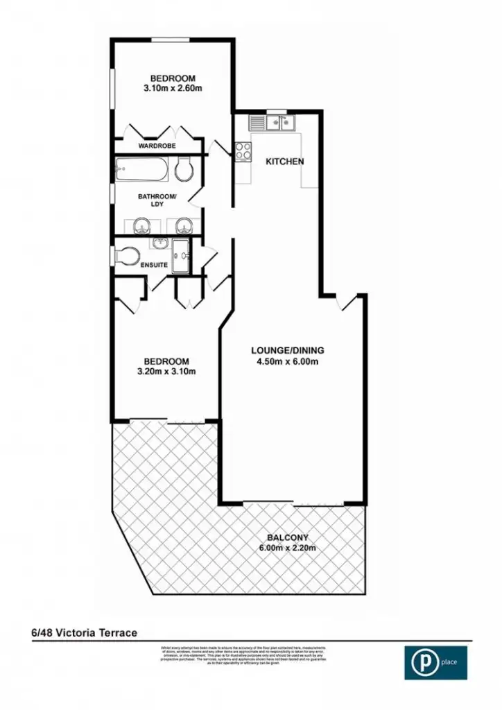 Floorplan of Homely apartment listing, 6/48 Victoria Terrace, Annerley QLD 4103