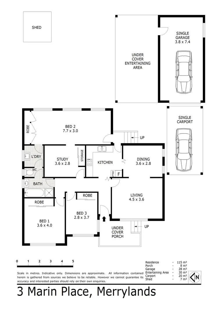 Floorplan of Homely house listing, 3 Marin Place, Merrylands NSW 2160