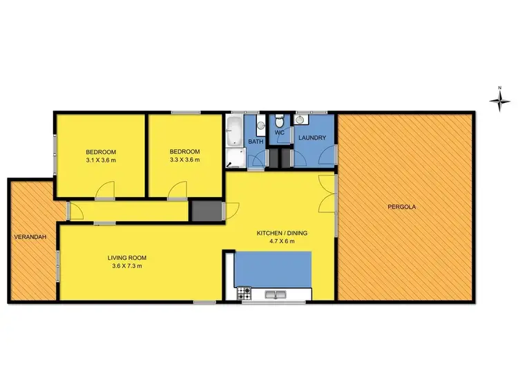 Floorplan of Homely rural property listing, 1193 Camperdown Road, Cobden VIC 3266