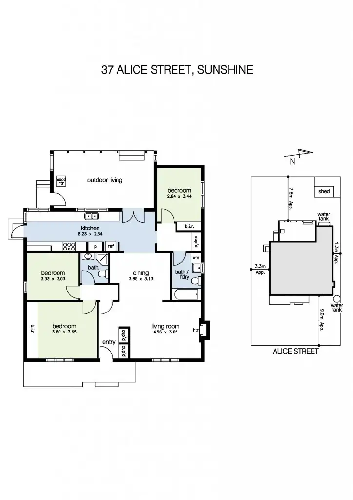 Floorplan of Homely house listing, 37 Alice Street, Sunshine VIC 3020