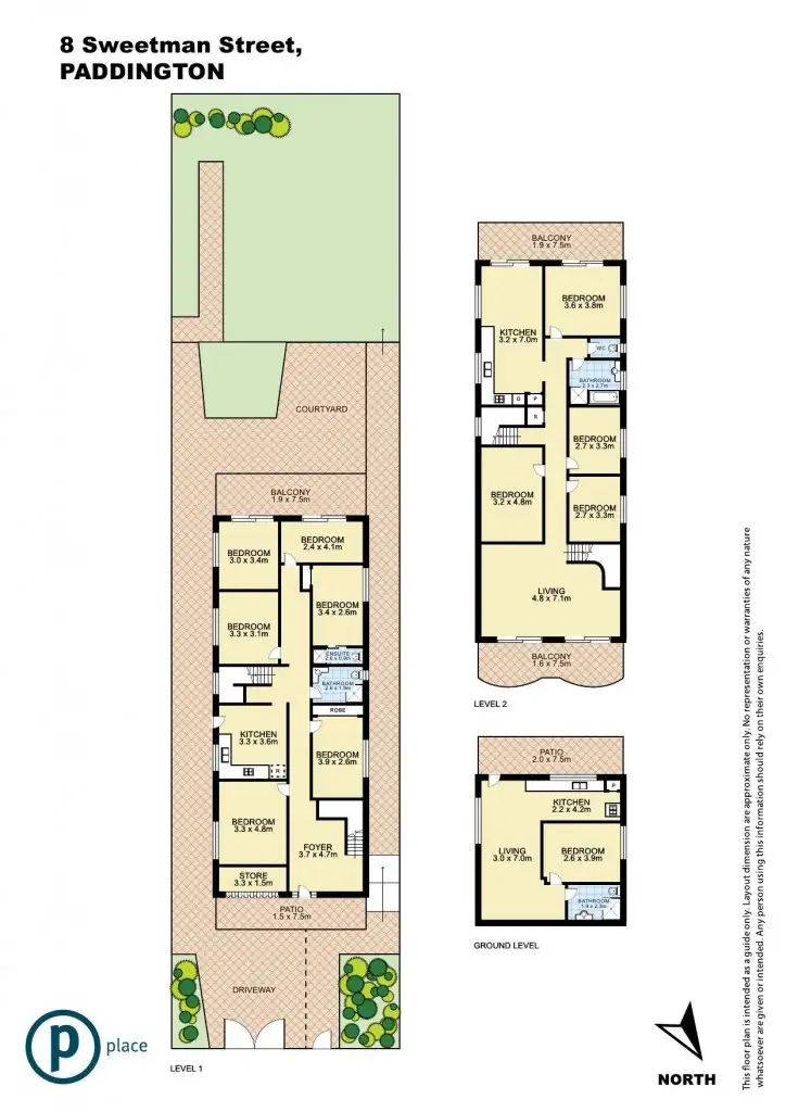 Floorplan of Homely house listing, 8 Sweetman Street, Paddington QLD 4064