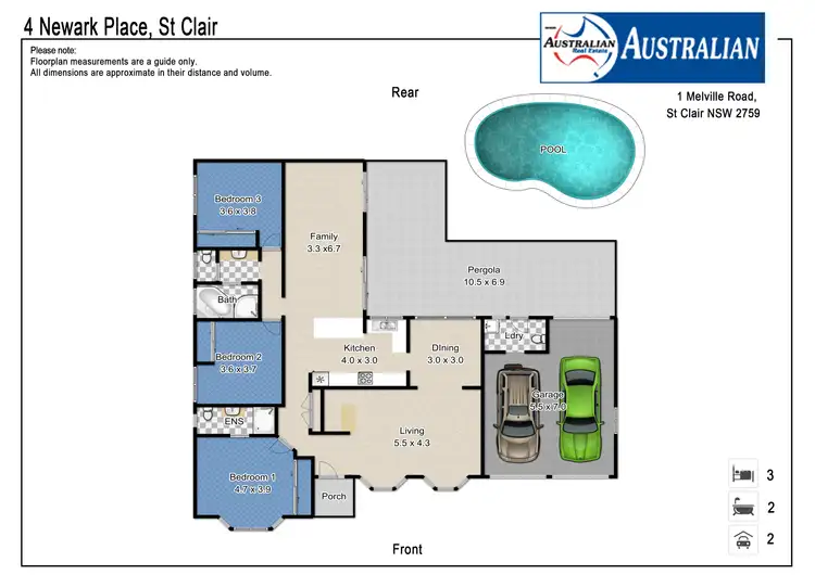 Floorplan of Homely house listing, 4 Newark Place, St Clair NSW 2759