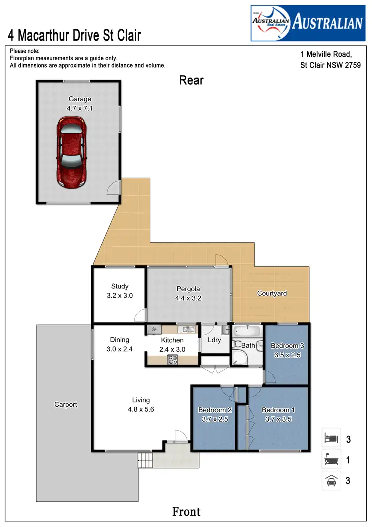 Floorplan of Homely house listing, 4 Macarthur Drive, St Clair NSW 2759