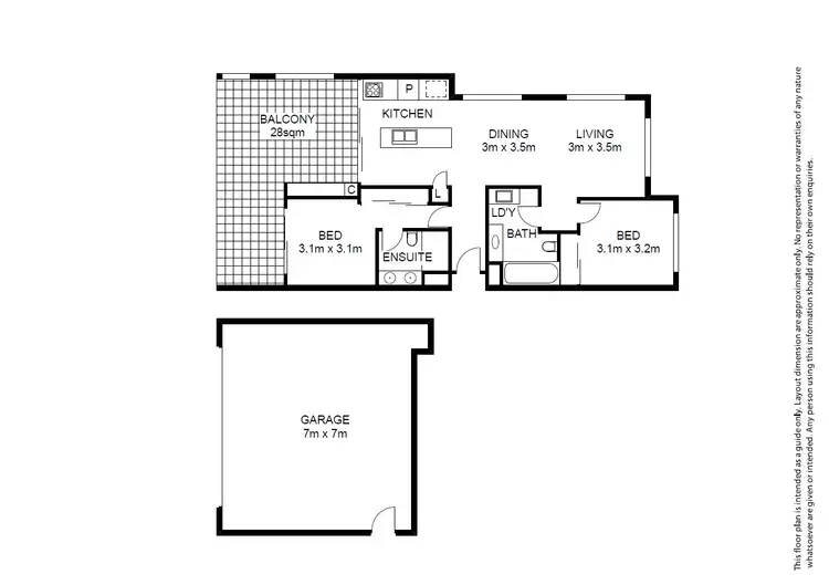 Floorplan of Homely unit listing, 5/1 Redarc Street, Fairfield QLD 4103