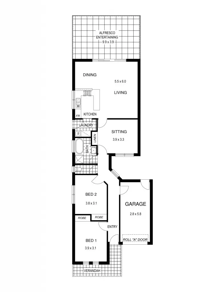 Floorplan of Homely house listing, 2a Grace Avenue, Tranmere SA 5073