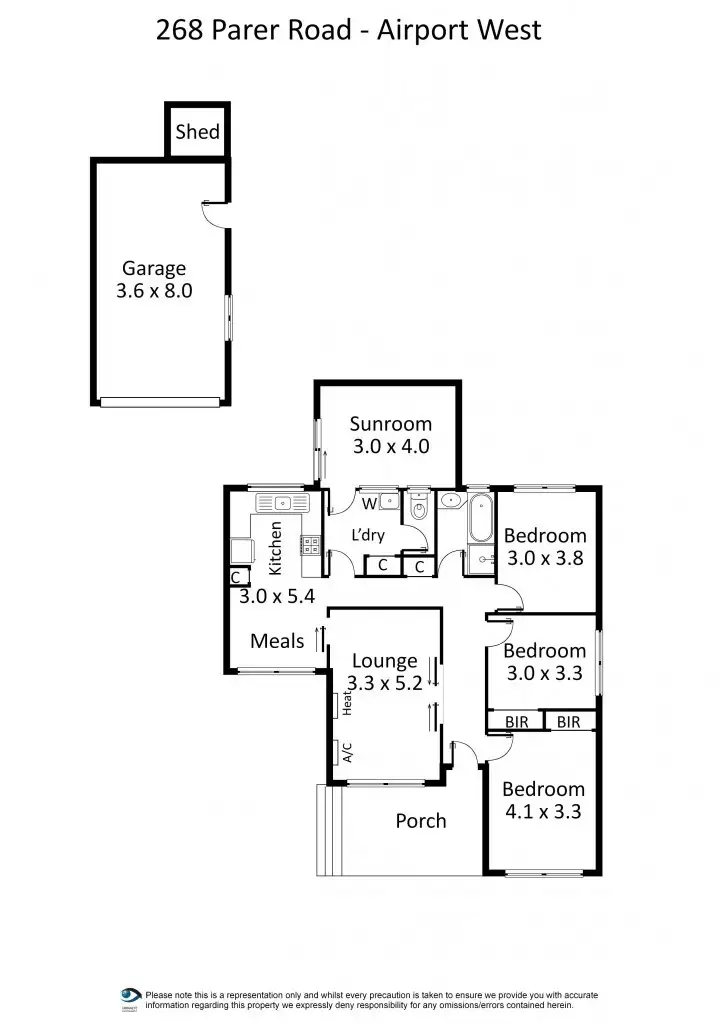 Floorplan of Homely house listing, 268 Parer Road, Airport West VIC 3042