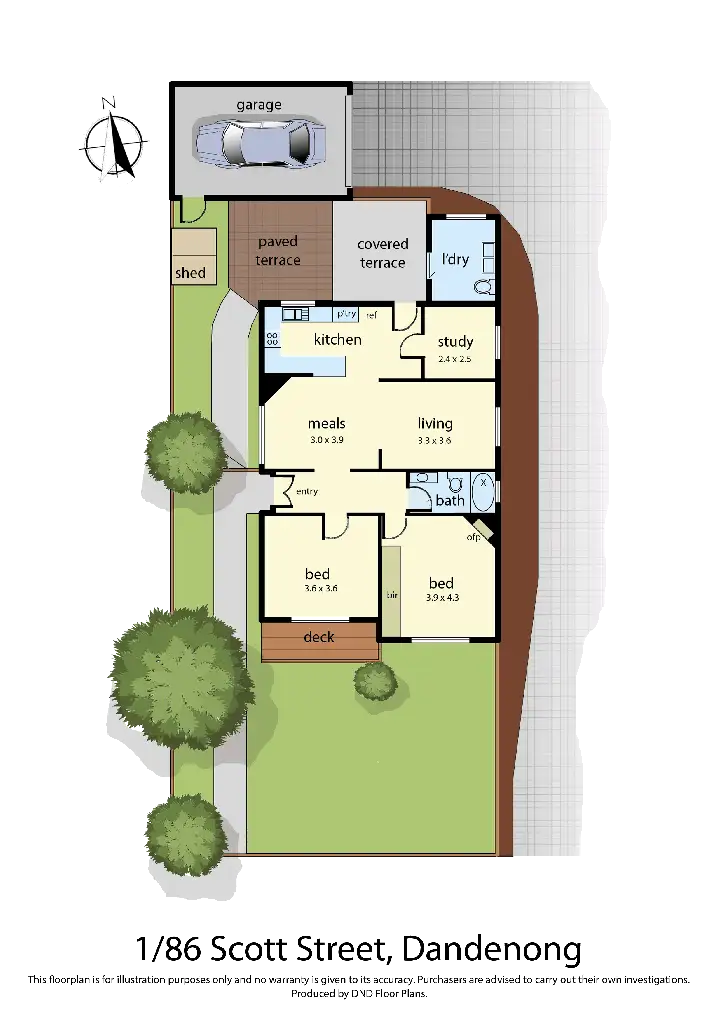 Floorplan of Homely house listing, 1/86 Scott Street, Dandenong VIC 3175