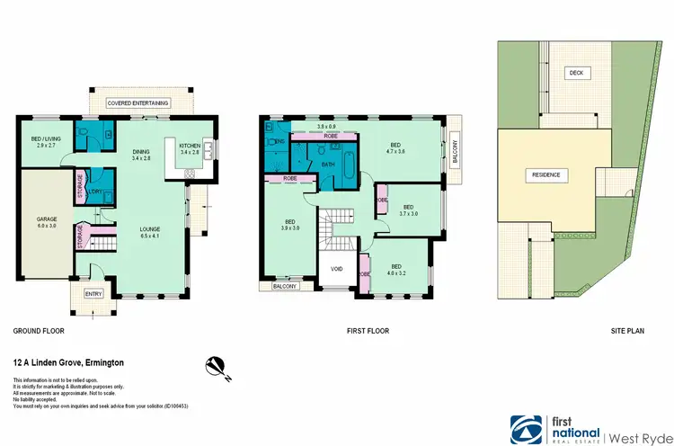 Floorplan of Homely semi-detached listing, 12A Linden Grove, Ermington NSW 2115