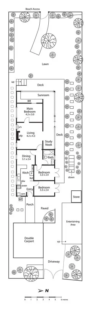 Floorplan of Homely house listing, 5 Ti Tree Avenue, Bonbeach VIC 3196