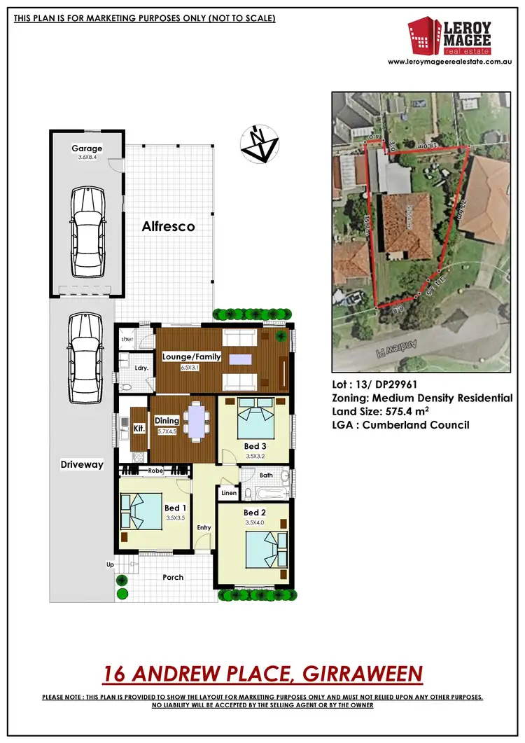 Floorplan of Homely house listing, 16 Andrew Place, Girraween NSW 2145