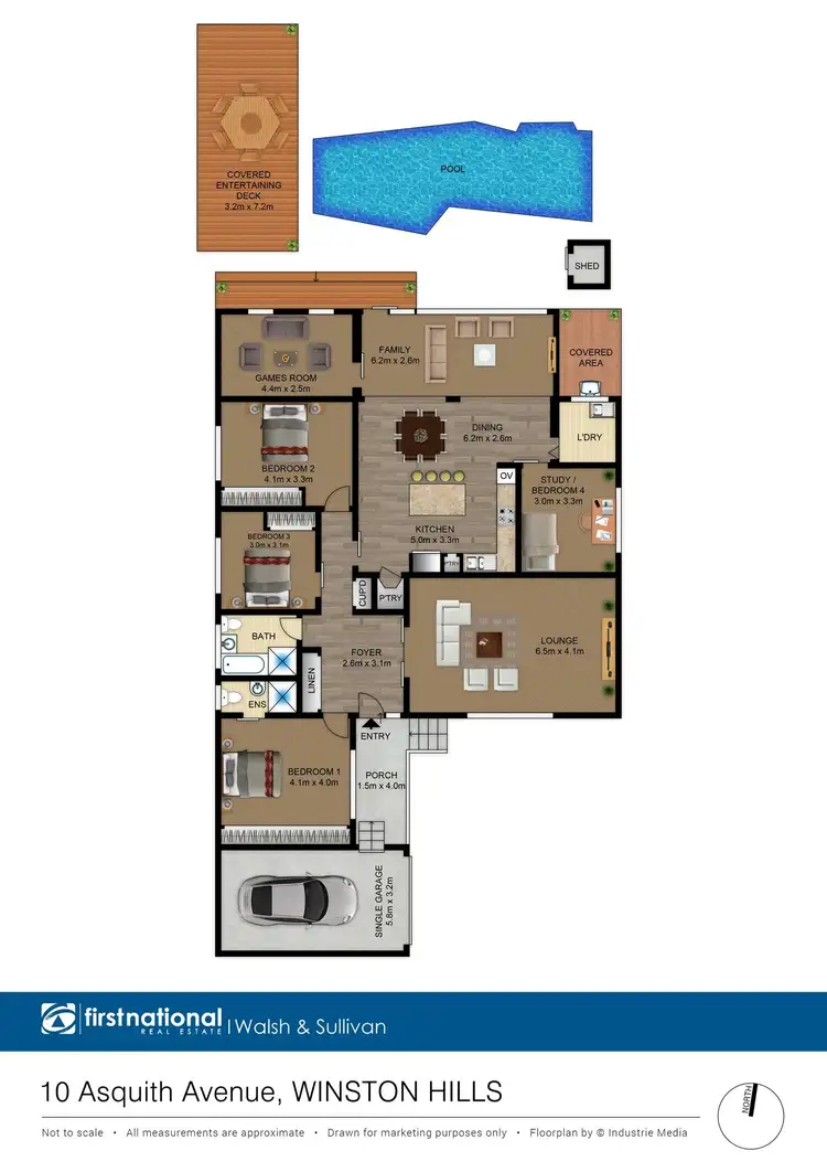 Floorplan of Homely house listing, 10 Asquith Ave, Winston Hills NSW 2153