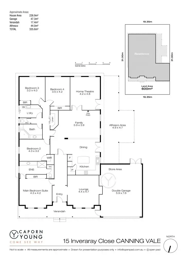 Floorplan of Homely house listing, 15 Inveraray Close, Canning Vale WA 6155
