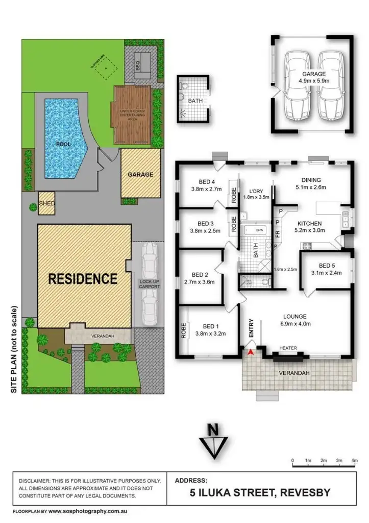 Floorplan of Homely house listing, 5 Iluka Street, Revesby NSW 2212