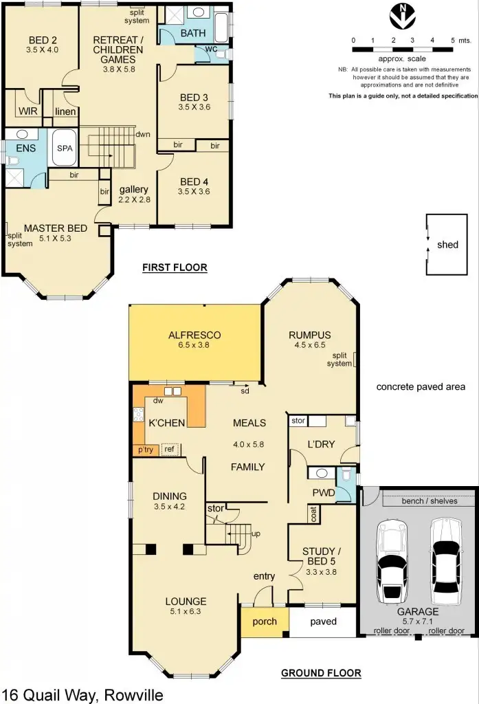 Floorplan of Homely house listing, 16 Quail Way, Rowville VIC 3178