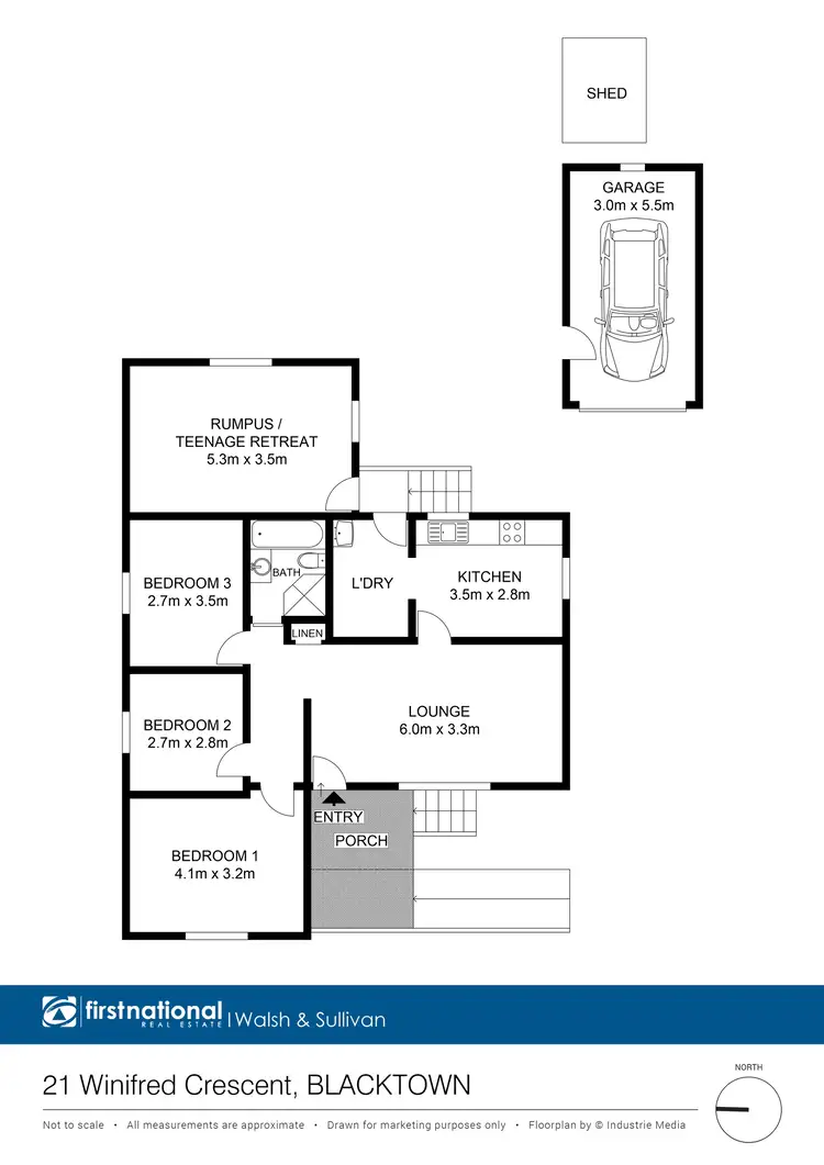 Floorplan of Homely house listing, 21 Winifred Crescent, Blacktown NSW 2148