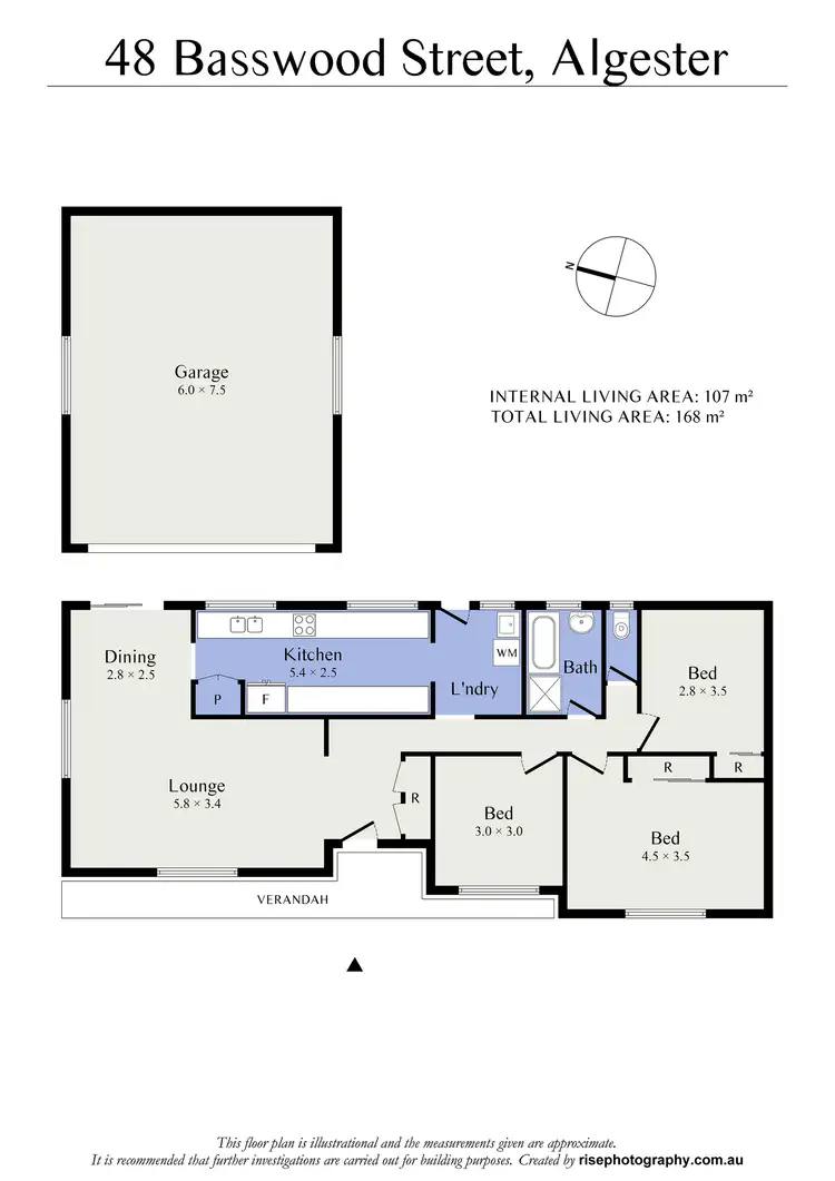 Floorplan of Homely house listing, 48 Basswood Street, Algester QLD 4115