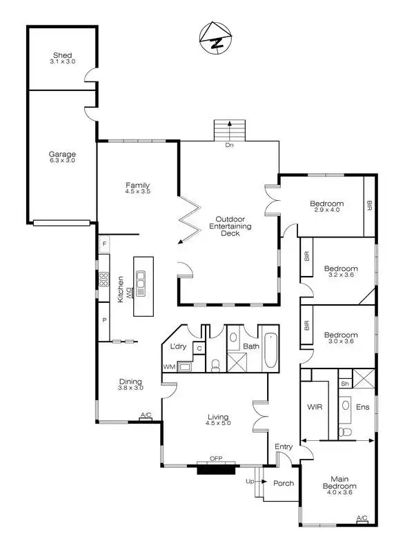Floorplan of Homely house listing, 1324 Gregory Street, Lake Wendouree VIC 3350