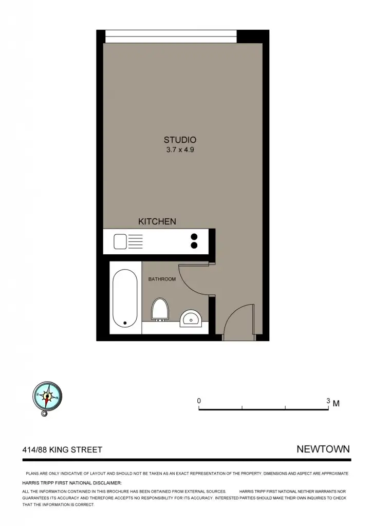 Floorplan of Homely apartment listing, 414/88 King Street, Newtown NSW 2042