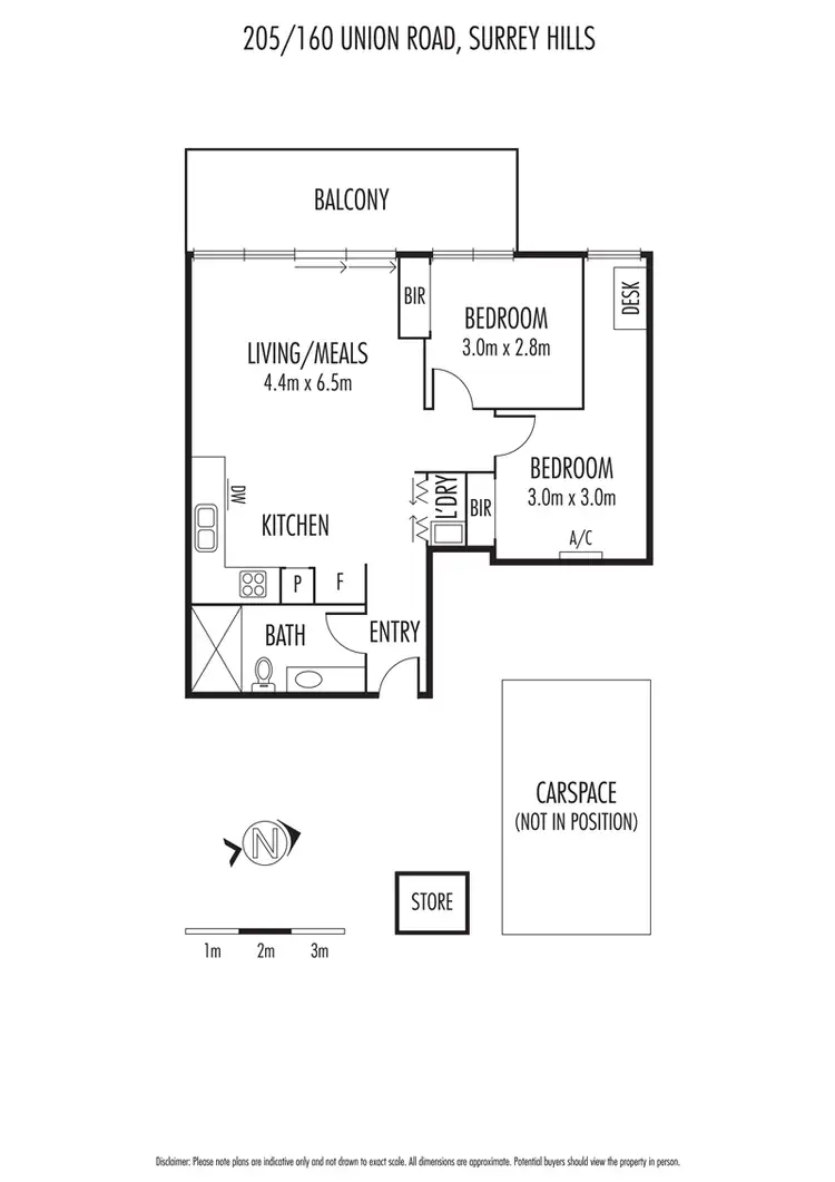 Floorplan of Homely apartment listing, 25/160 Union Road, Surrey Hills VIC 3127