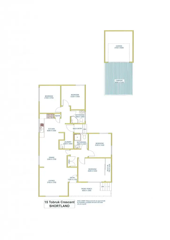 Floorplan of Homely house listing, 15 Tobruk Crescent, Shortland NSW 2307