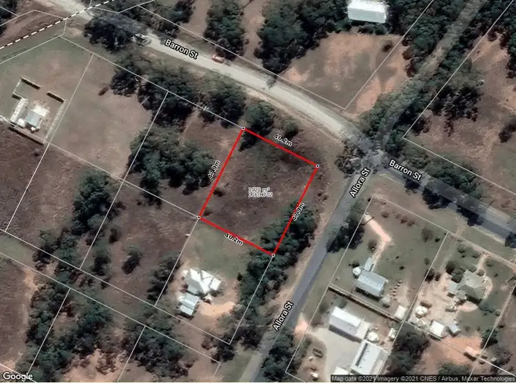 Floorplan of Homely land listing, LOT 116 Allora St Cnr Barron Street, Hendon QLD 4362