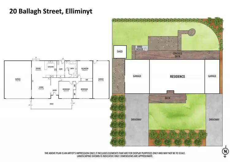 Floorplan of Homely house listing, 20 Ballagh Street, Elliminyt VIC 3250