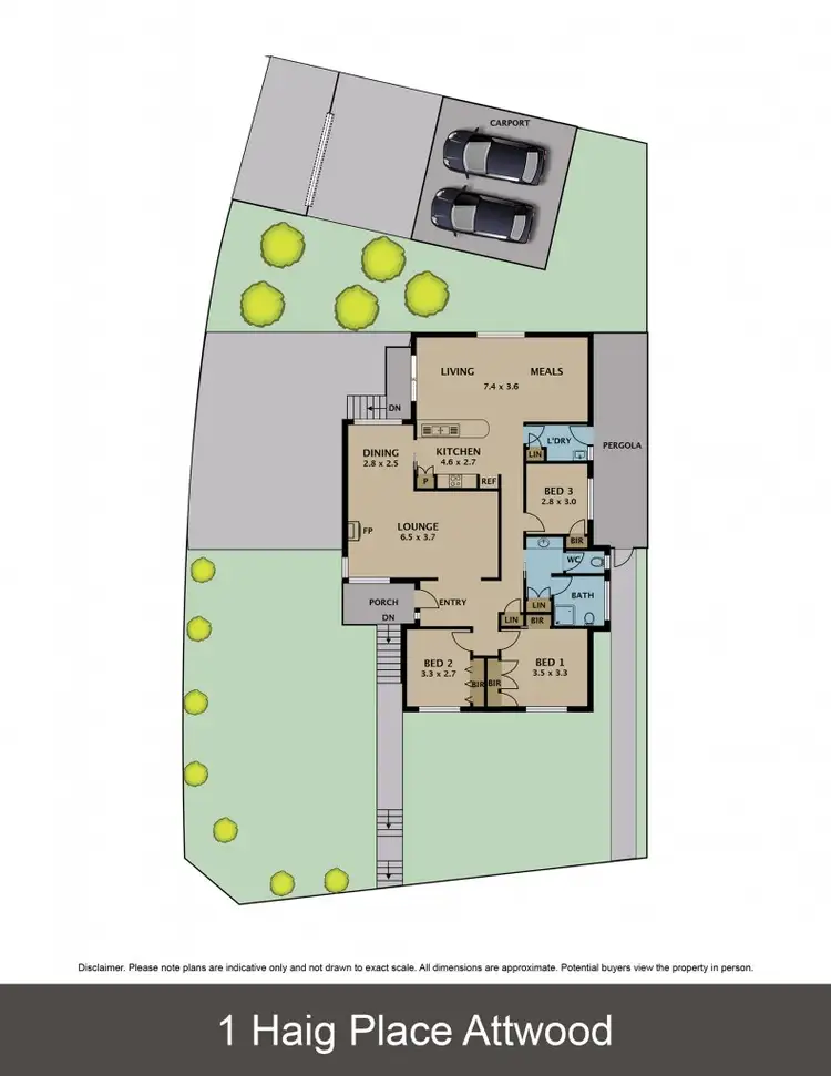 Floorplan of Homely house listing, 1 Haig Place, Attwood VIC 3049