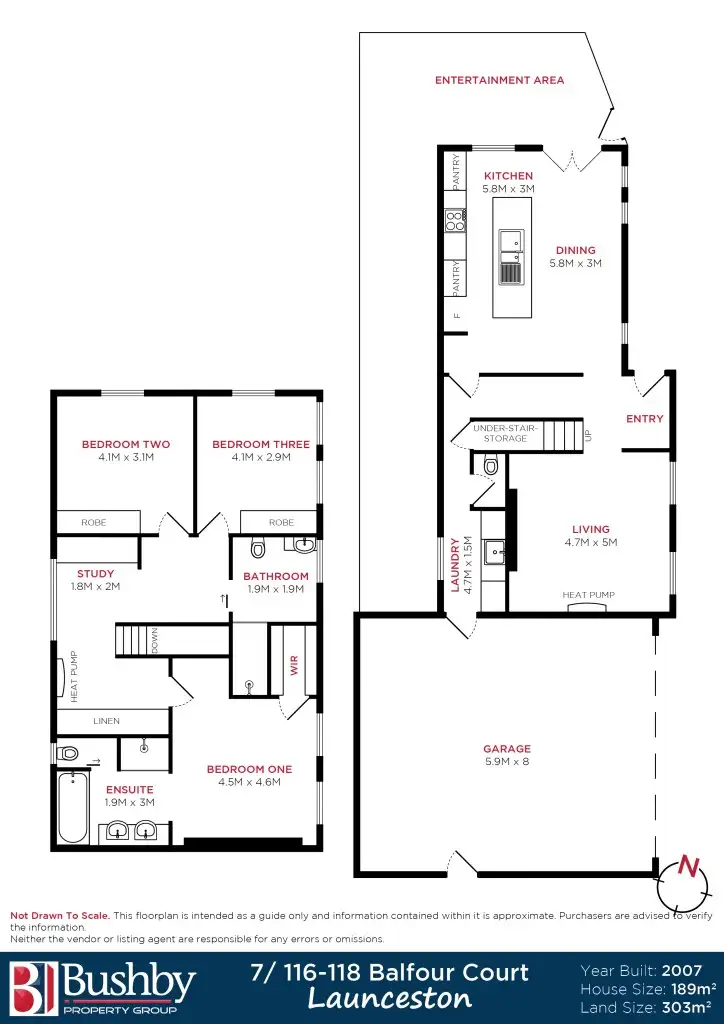 Floorplan of Homely townhouse listing, 7/116-118 Balfour Street, Launceston TAS 7250