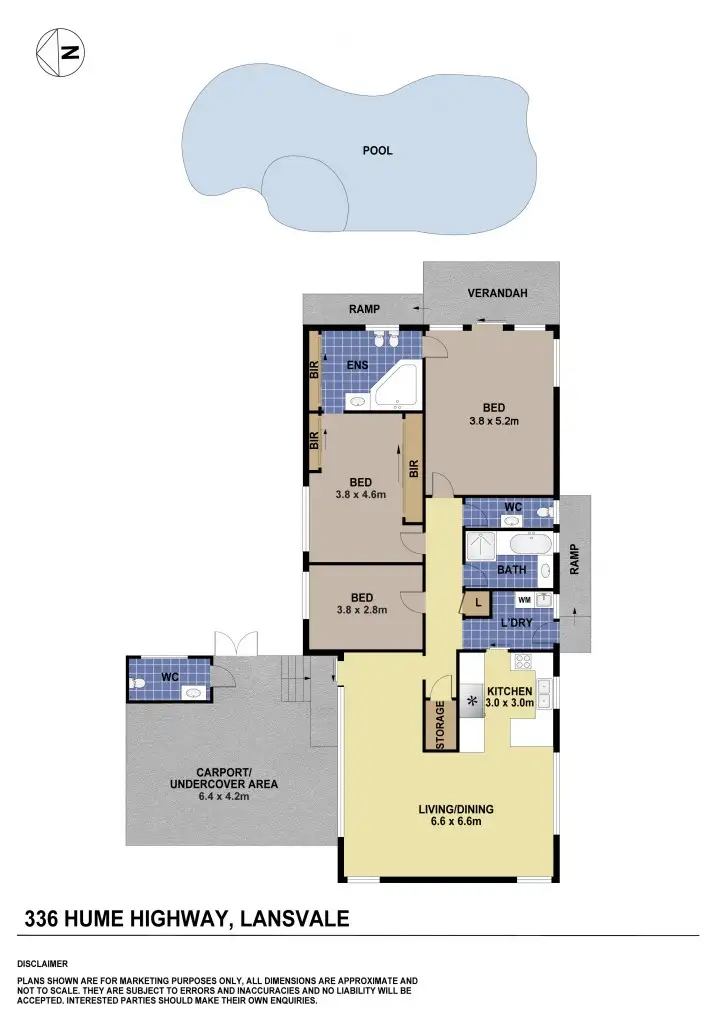 Floorplan of Homely house listing, 336 Hume Highway, Lansvale NSW 2166