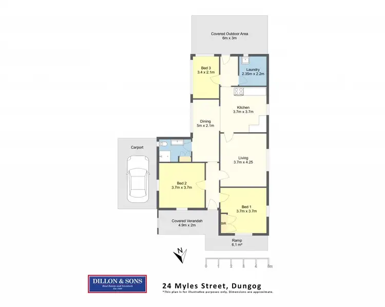 Floorplan of Homely house listing, 24 Myles Street, Dungog NSW 2420