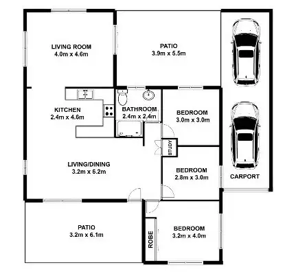 Floorplan of Homely house listing, 46 Ravizza Drive, Edmonton QLD 4869