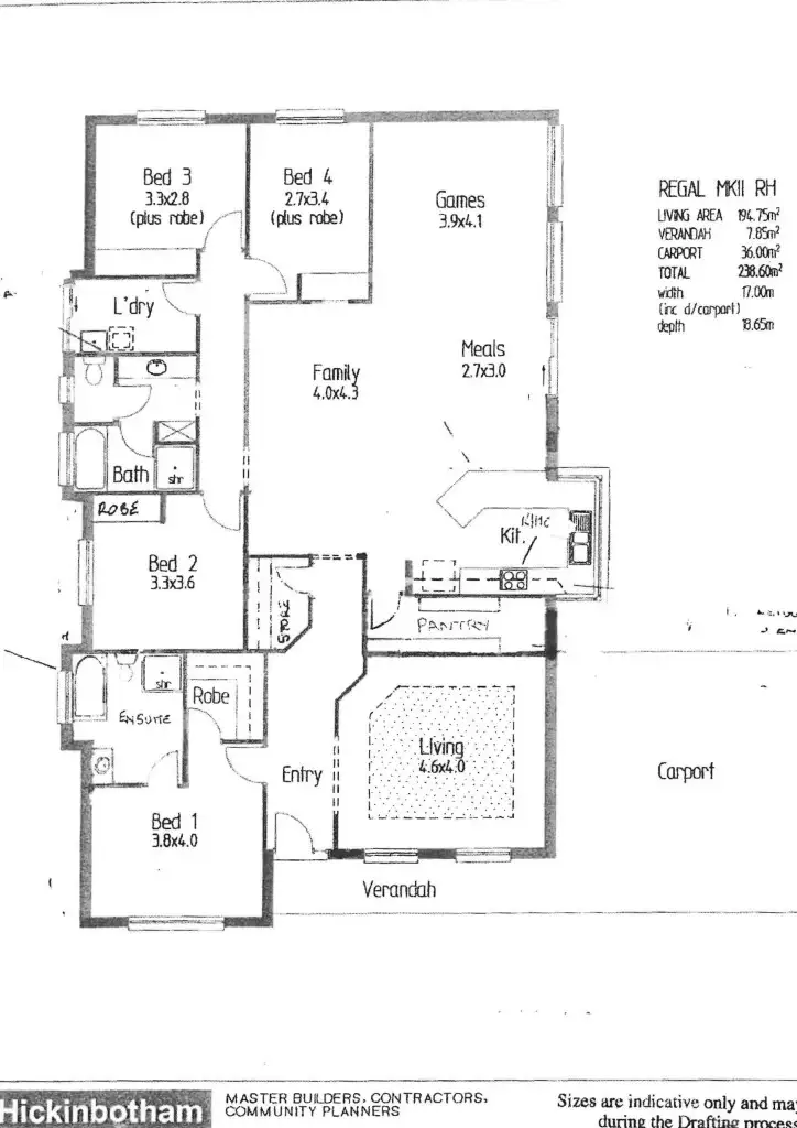 Floorplan of Homely house listing, 75 ROBINSON STREET, Whyalla Jenkins SA 5609
