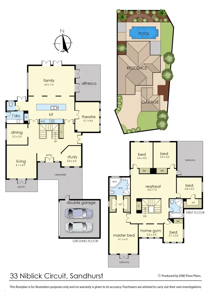 Floorplan of Homely house listing, 33 Niblick Circuit, Sandhurst VIC 3977
