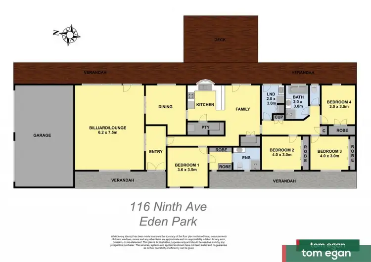 Floorplan of Homely house listing, 116 Ninth Avenue, Eden Park VIC 3757