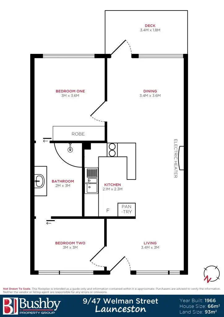 Floorplan of Homely unit listing, 9/47 Welman Street, Launceston TAS 7250