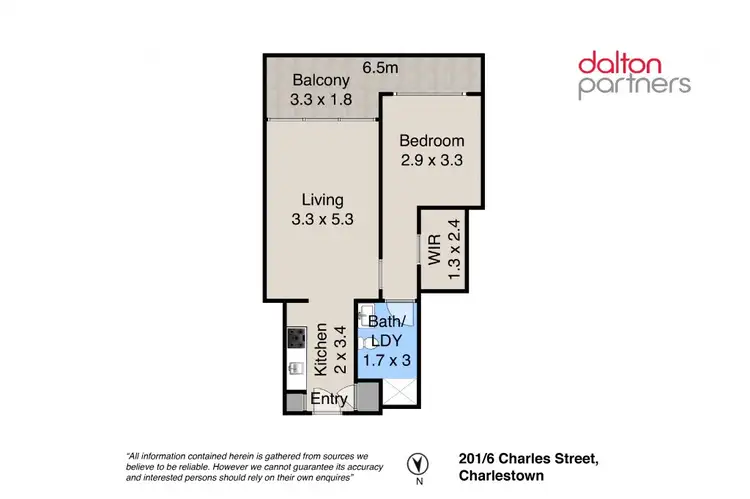 Floorplan of Homely apartment listing, 201/6 Charles Street, Charlestown NSW 2290