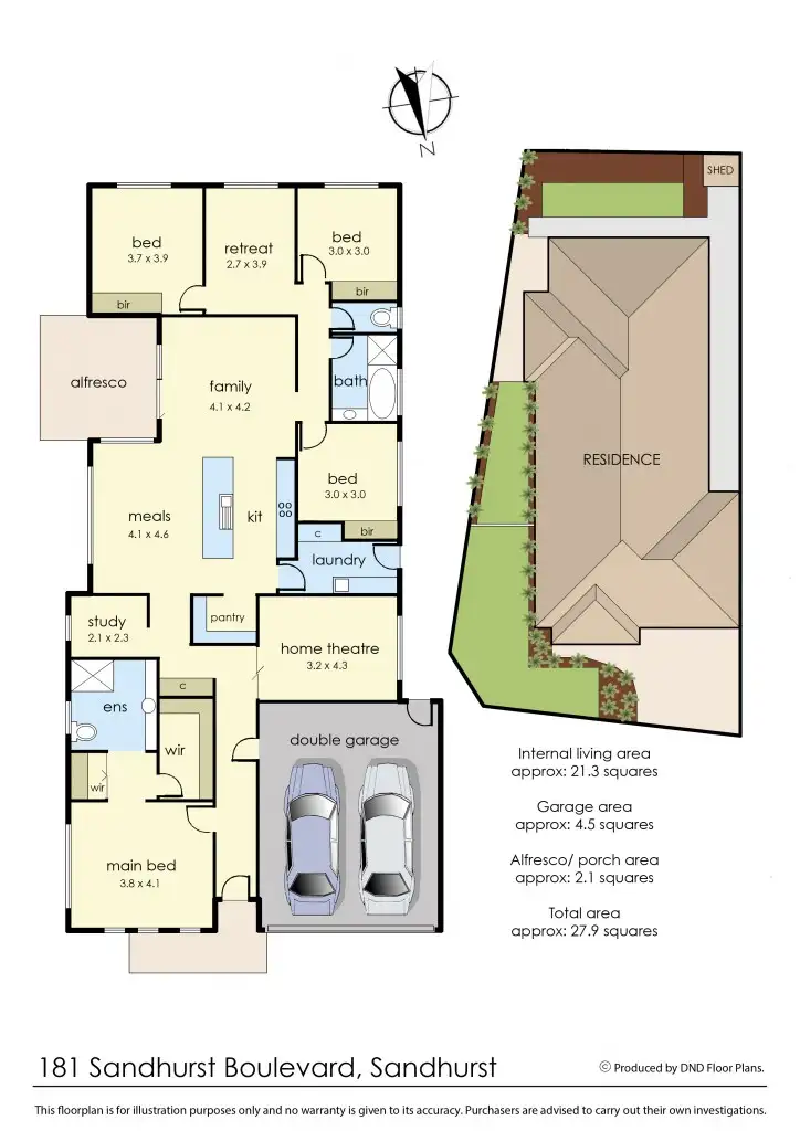 Floorplan of Homely house listing, 181 Sandhurst Blvd, Sandhurst VIC 3977