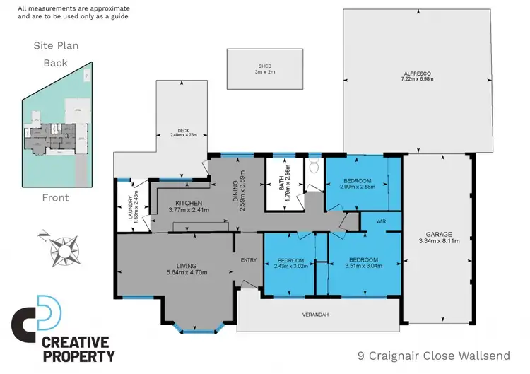 Floorplan of Homely house listing, 9 Craignair Close, Wallsend NSW 2287