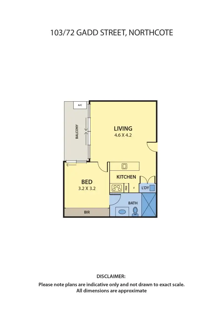 Floorplan of Homely apartment listing, 103/72 Gadd Street, Northcote VIC 3070